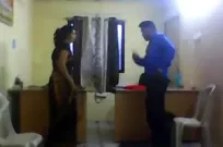 Mature bhabhi fucking by young lover in office