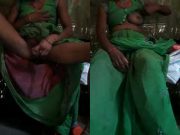Horny Village Bhabhi Shows Boobs and Masturbating