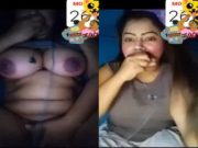 Desi Girl Shows her Boobs on VC Part 1