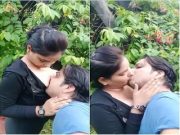 Desi Lover OutDoor Romance and Boobs Sucking