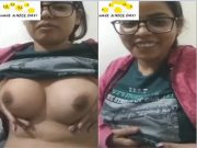 Indian Girl Shows her Boobs on VC